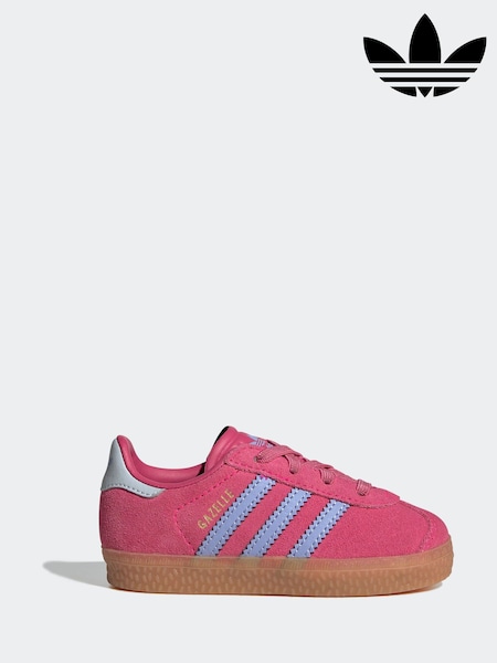 Rosa claro - adidas Originals Gazelle Comfort Closure Elastic Laces Infant Trainers (AR8341) | 57 €