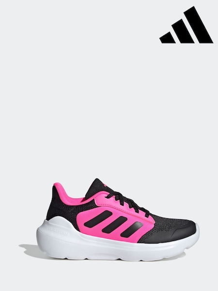 adidas Black/Pink Tensaur Run 2.0 Lace Junior Trainers (AR8368) | €37