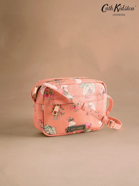 Cath Kidston Coral Pink Bunches Moomins Utility Cross-Body Bag (AR8403) | €58