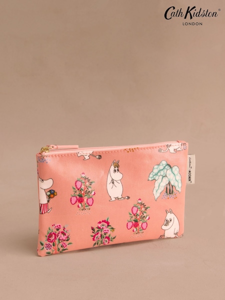Cath Kidston Coral Pink Bunches Moomins Zip Purse (AR8404) | €16