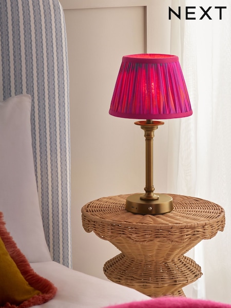 Pink Ikat Pleated Lamp Shade (AR8414) | AED83 - AED278
