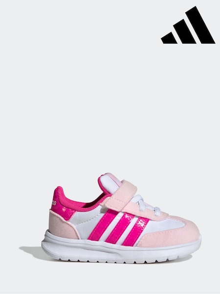 adidas Pink Run 70s 2.0 Hook and Loop Infant Trainers (AR8437) | R$ 295
