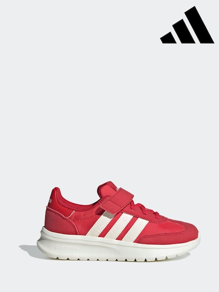 Roșu - adidas Run 70s 2.0 Hook and Loop Kids Trainers (AR8459) | 261 LEI