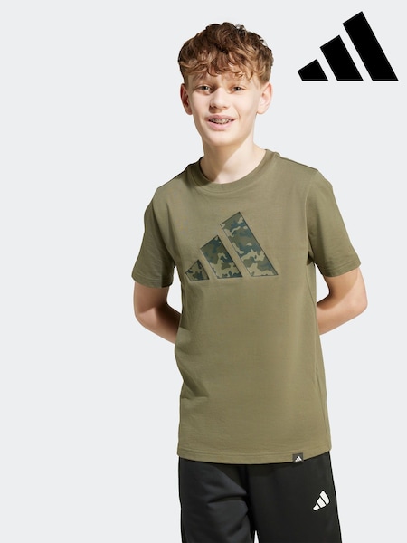 adidas Green Camo Graphic T-Shirt Kids (AR8465) | R$ 130