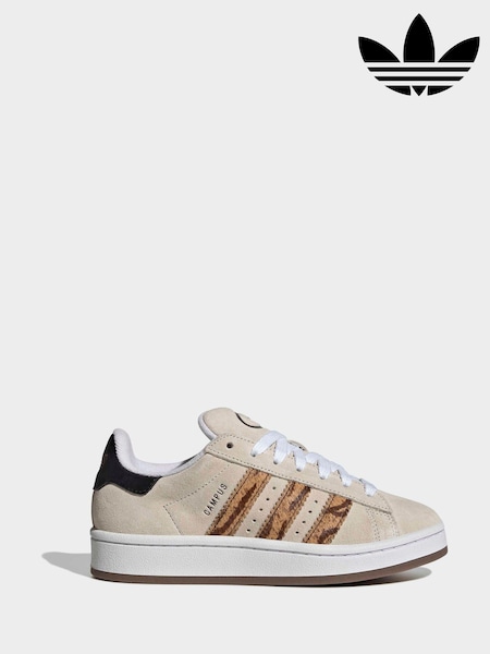 adidas Originals White/Animal Campus 00s Lace Junior Trainers (AR8468) | €93
