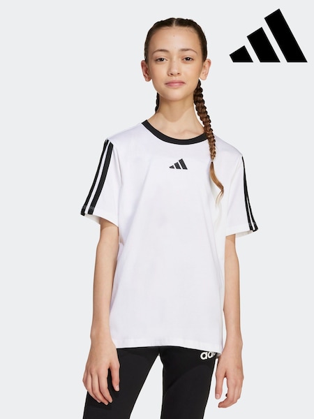 adidas White Essentials T-Shirt Kids (AR8498) | AED76