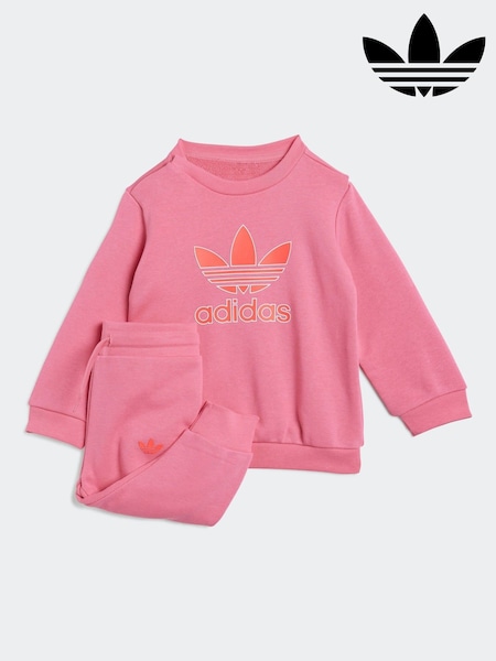adidas Originals Pink Trefoil Sweatshirt and Joggers Set Infant Kids (AR8603) | €42