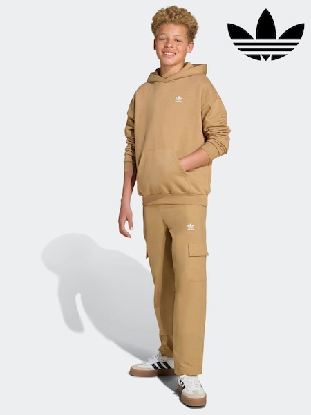adidas Originals Brown Loose Fleece Kids Hoodie (AR8623) | €44