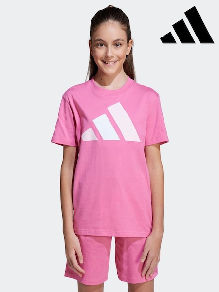 adidas Pink Essentials T-Shirt Kids (AR8640) | R$ 130