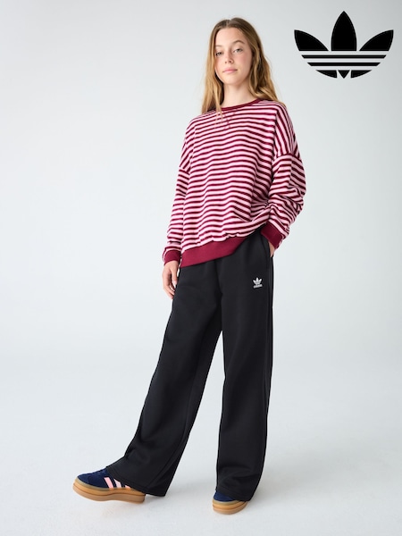 adidas Originals Black Wide Leg Kids Joggers (AR8644) | €42
