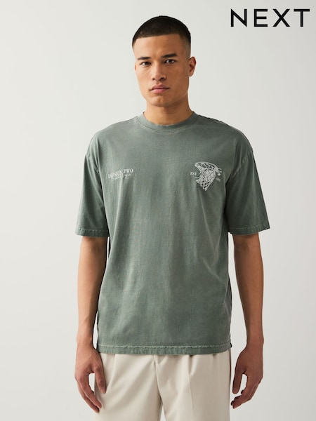 Green Basketball Graphic 100% Cotton T-Shirt (AR8730) | €23.50