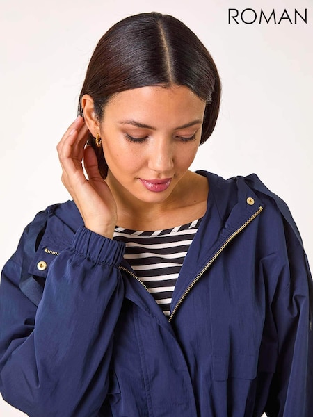 Roman Blue Shower Resistant Rain Jacket (AR8778) | ₪440