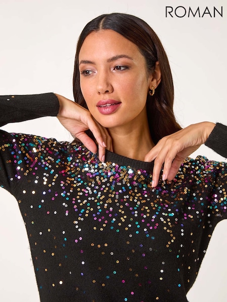 Roman Sprinkle Sequin Knit Jumper (AR8825) | € 53