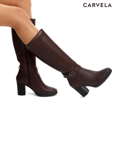 Carvela Buckle Detail Knee High Boots (AR8937) | €305