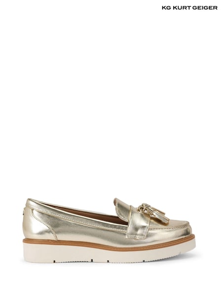 Kg Kurt Geiger Gold Morly Tassel Shoes (AR8949) | €109