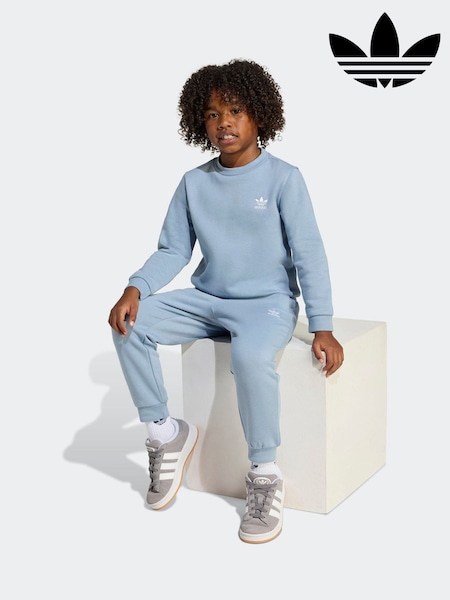 adidas originals Blue Dark Sweatshirt and Jogger Set Little Kids (AR8967) | €44