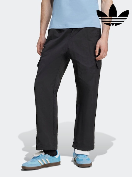 adidas Originals Black Adicolor Classics 3-Stripes Cargo Trousers (AR8973) | €89