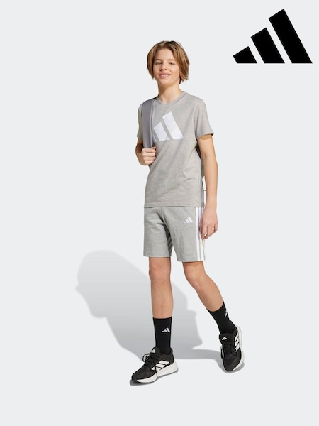 adidas Grey Essentials Kids Shorts (AR8986) | AED105