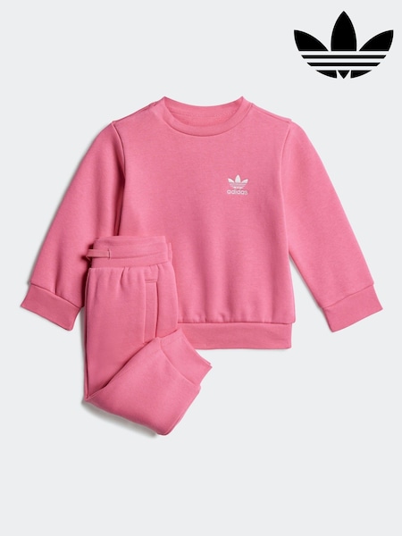 adidas Originals Pink Infant Kids Sweatshirt and Joggers Set (AR9016) | €42