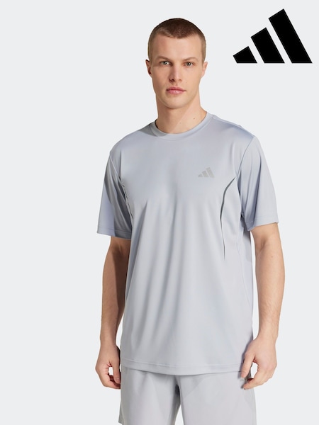 adidas Grey Tech Apparel T-Shirt (AR9047) | AED163