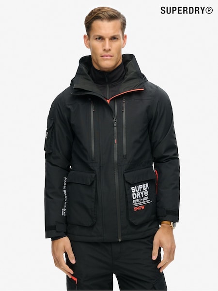 Superdry Black Ski Ultimate Rescue Jacket (AR9062) | $471