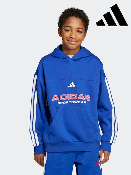 adidas Blue House of Tiro Fleece Kids Hoodie (AR9109) | R$ 345