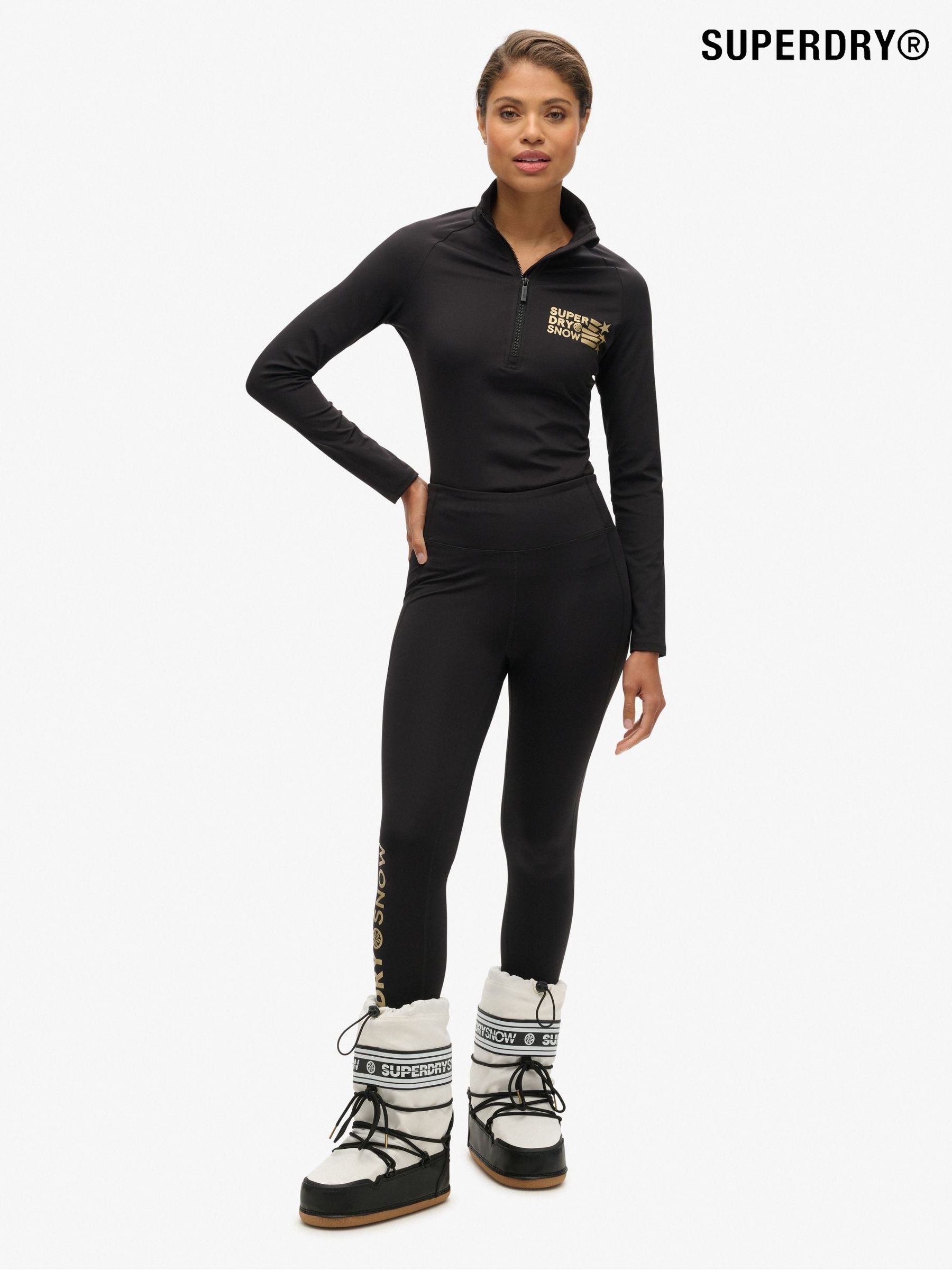 Superdry black leggings top