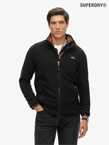 Musta - Superdry Polar Fleece Full Zip Takki (AR9140) | €60