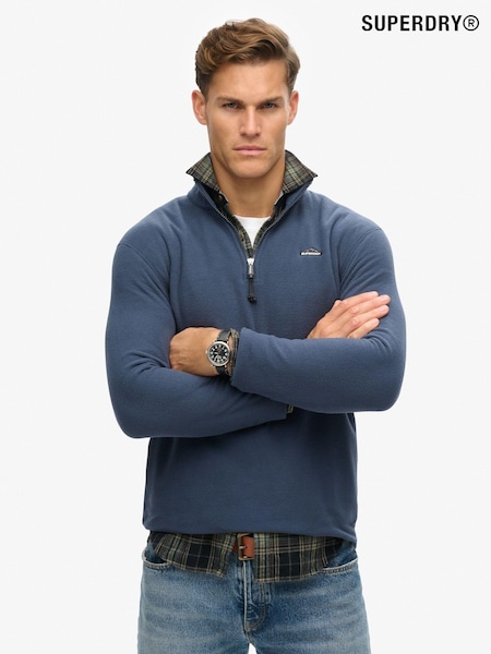 Superdry Blue Polar Half Zip Fleece (AR9148) | R$ 495