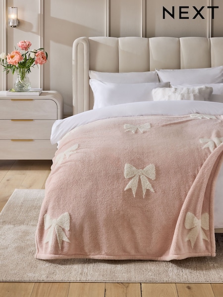 Carved Fleece Bows Throw (AR9162) | € 33 - € 43
