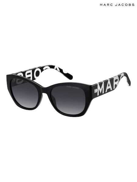 Marc Jacobs Black Rectangular Sunglasses With Logo Details (AR9328) | R$ 1.380