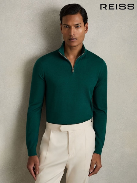 Reiss Blackhall Merino Wool Half-Zip Funnel Neck Jumper (AR9369) | 150 €