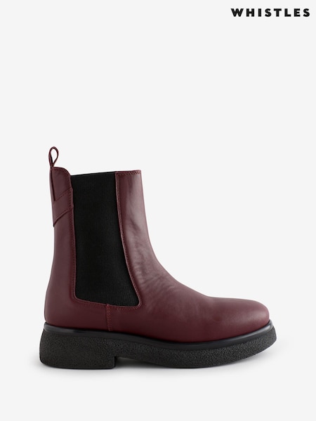 Whistles Red Aelin Chelsea Boots (AR9406) | AED579
