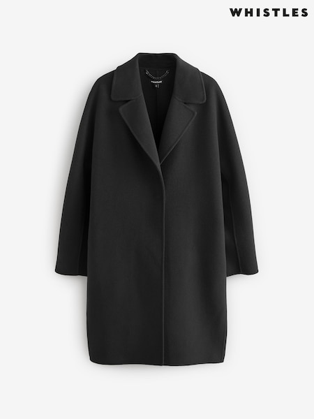 Whistles Black Julia Double Faced Coat (AR9413) | ₪1,504