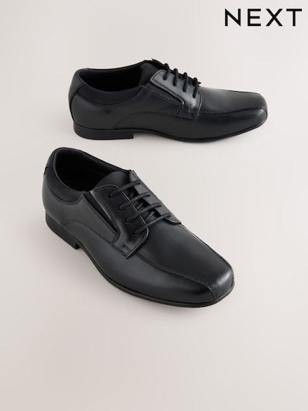 Black Wide Fit (G) Slip On Leather Loafer School Shoes (AR9422) | €37 - €50