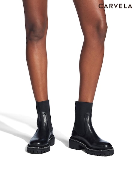 Carvela Dazzle Ankle 2 Black Boots (AR9473) | AED579