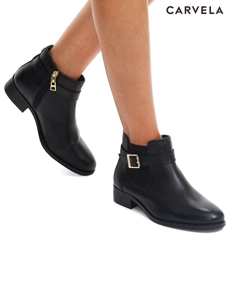 Negro - Carvela Bajo Ankle Black Boots (AR9476) | 140 €