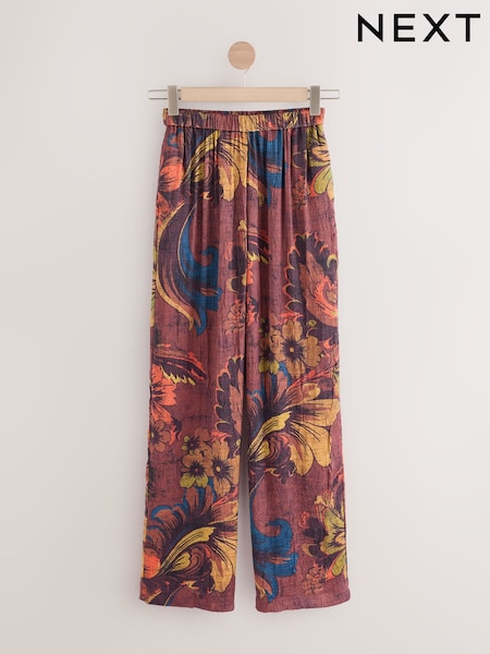 Multi Crinkle Satin Wide Leg Trousers (AR9511) | €38