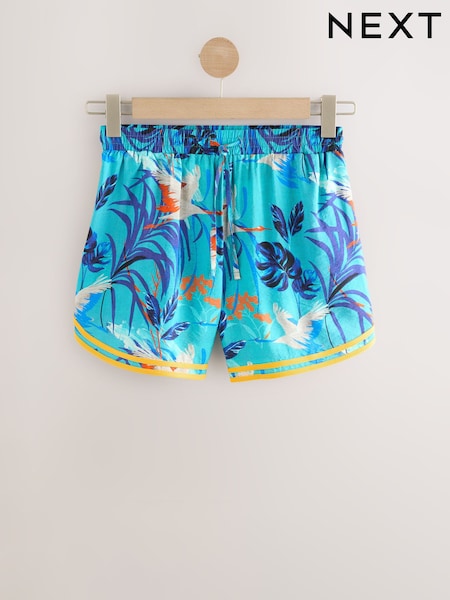 Blue Print Sports Shorts With Contrast Stripe (AR9516) | AED101