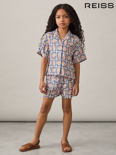 Reiss Eva Geometric Chain Print Shorts (AR9552) | 55 €