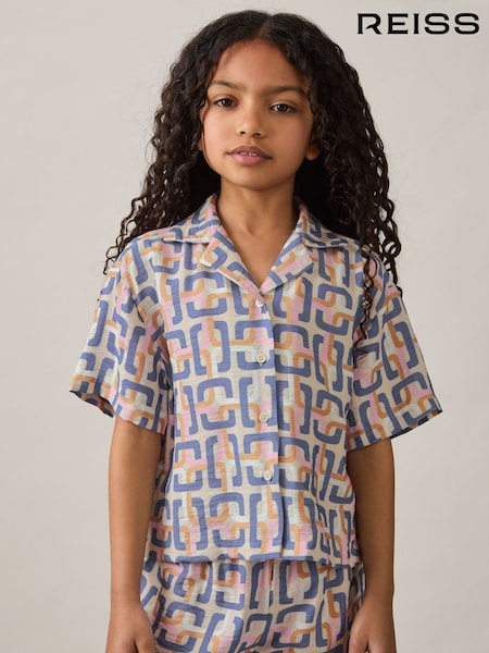 Reiss Eva Geometric Chain Print Shirt (AR9554) | 55 €