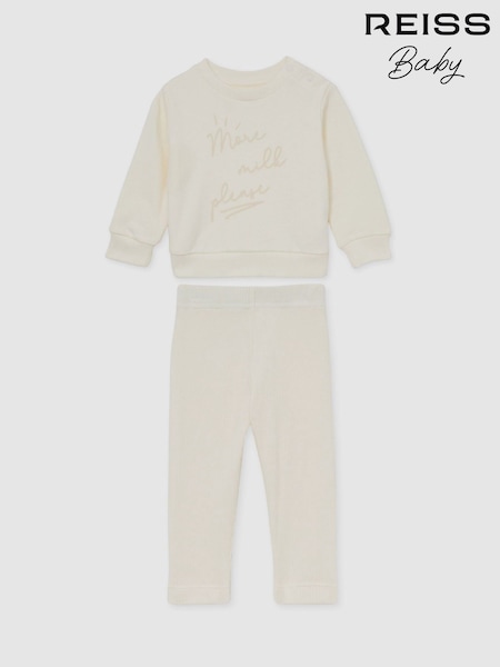 Nøytral - Reiss Ossie Genser og Leggings Slogan-sett (AR9569) | kr962