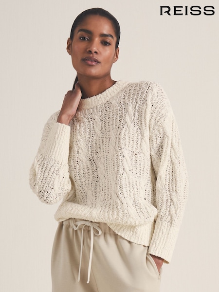 Reiss Ivory Oakley Reiss | Les 100 Ciels Bouclé Jumper (AR9623) | €220