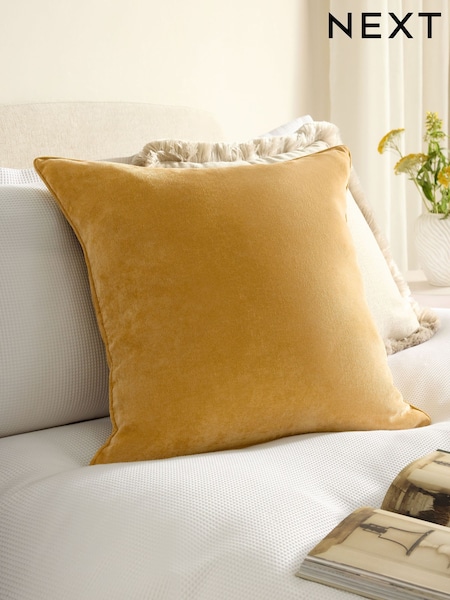 Yellow 59 x 59cm Soft Velour Cushion (AR9688) | 88 QAR