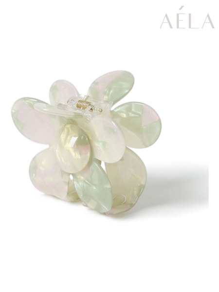 Aela Green Flower Hair Claw (AR9733) | kr180