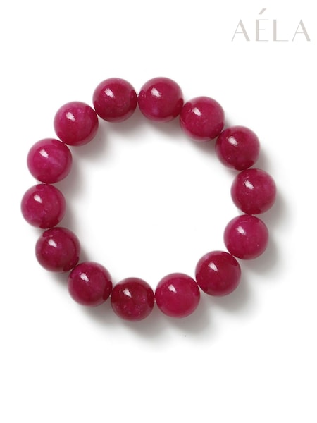 Aela Pink Stone Stretch Bracelet (AR9736) | €25