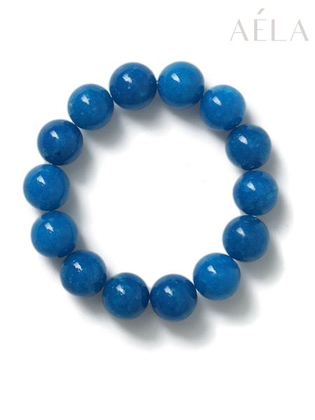 Aela Blue Natural Stone Stretch Bracelet (AR9742) | €25