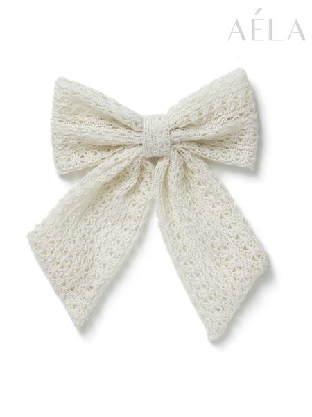 Aela Cream Crochet Bow (AR9766) | 74 LEI