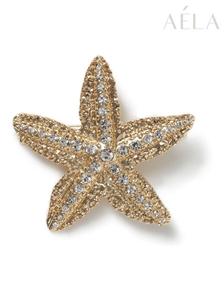 Aela Gold Tone Starfish Hair Clip (AR9784) | €14