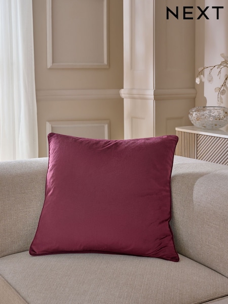 Plum Purple 59 x 59cm Matte Velvet Cushion (AR9808) | 78 QAR